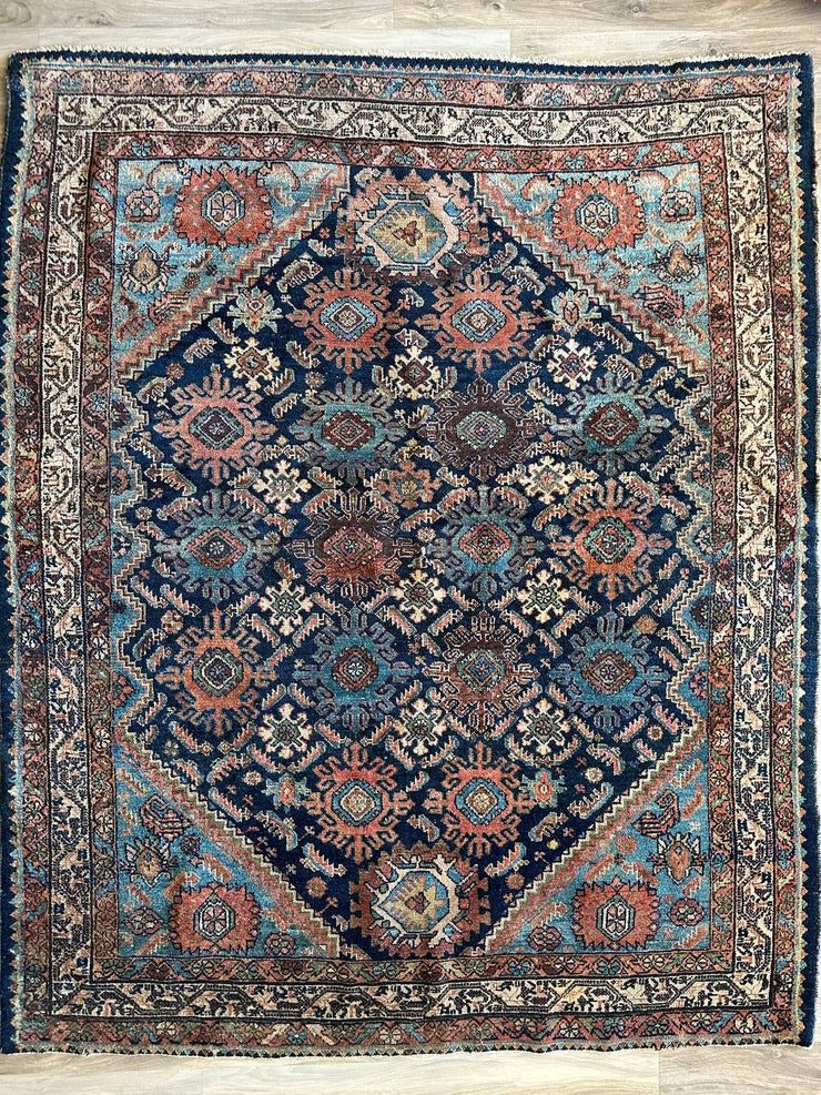 Persian Malayer (Harshang) Rug , 6’5”X5’4”