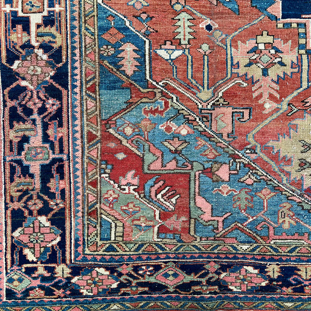 Persian Heriz Rug, 11'9"X7'9"