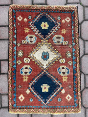 Persian Qashqai Rug, 2’5” x 1’7”