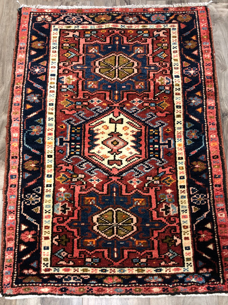 Persian Karajeh Rug, 2’9”x1’11”