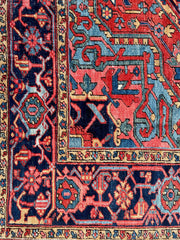 Antique Persian Heriz Rug  7’3”X8’10”