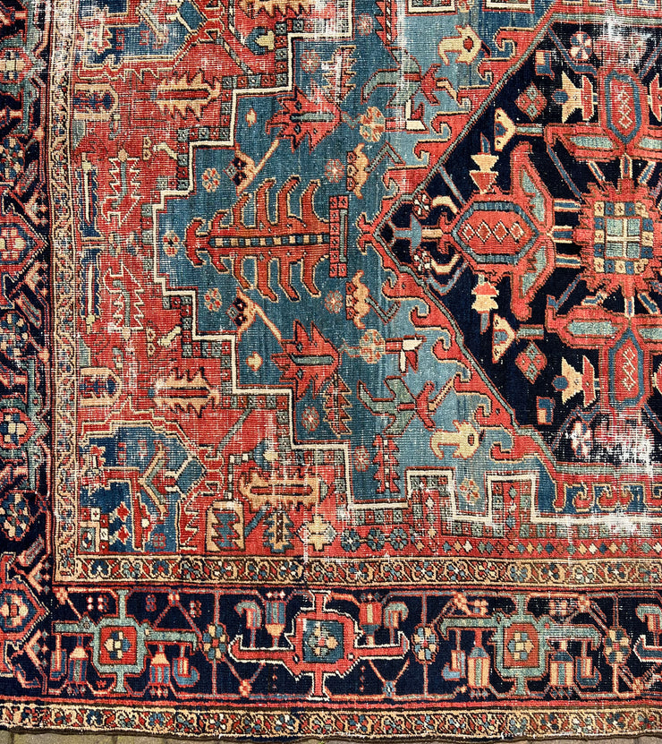 Antique Persian Heriz Rug 10’3”x7’4”